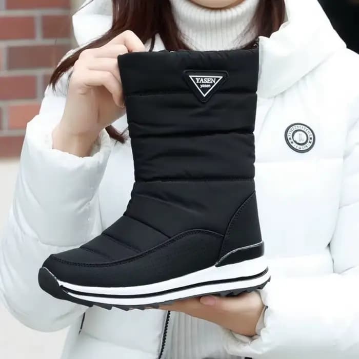 Bottes d'hiver pour femmes 2025 bottes de neige femmes chaud épaissi peluche imperméable antidérapant résistant au froid botte extérieure dames chaussures d'hiver