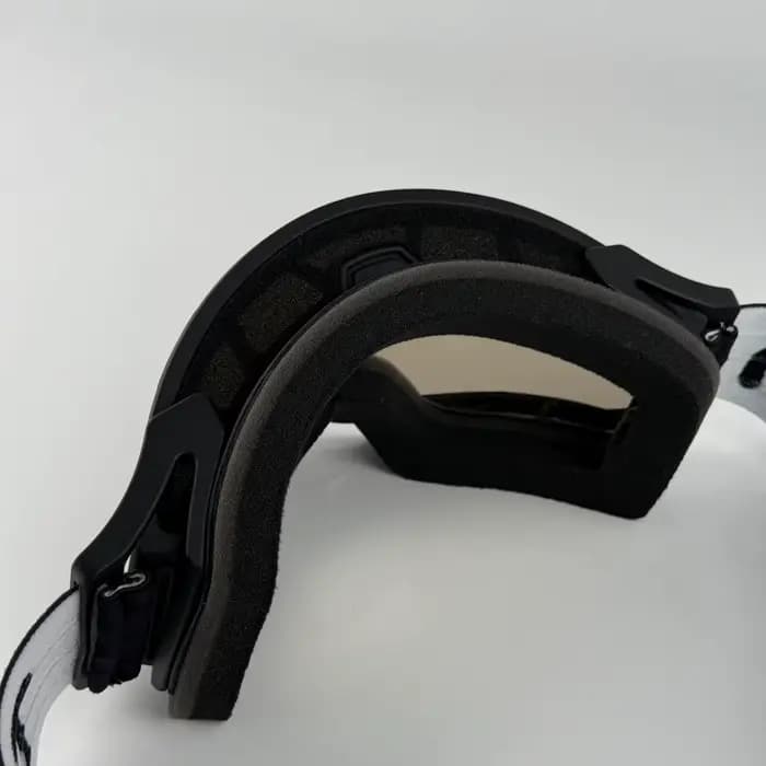 Masque de moto protecteur doré UV400 anti-rayures
