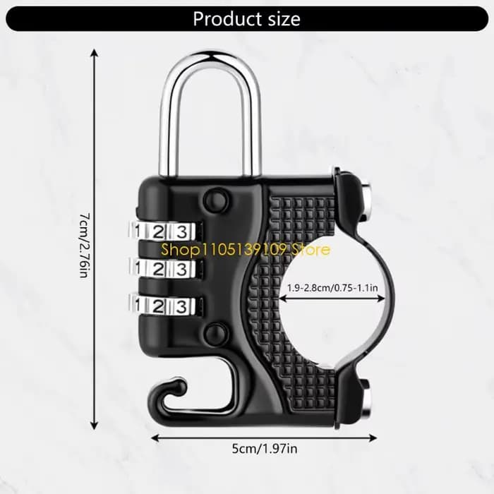 Verrouillage sécurisé du casque avec crochet rangement