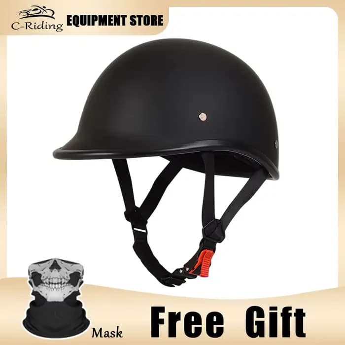C-Riding-Casque de moto demi-casquette pour adulte