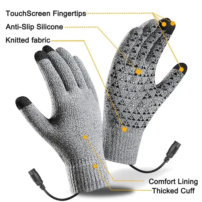 Gants chauffants électriques pour écran tactile