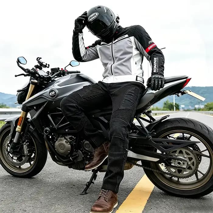 Pantalon de moto respirant pour homme