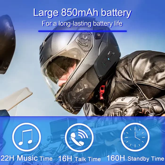EJEAS V7 casque de moto Bluetooth Interphone