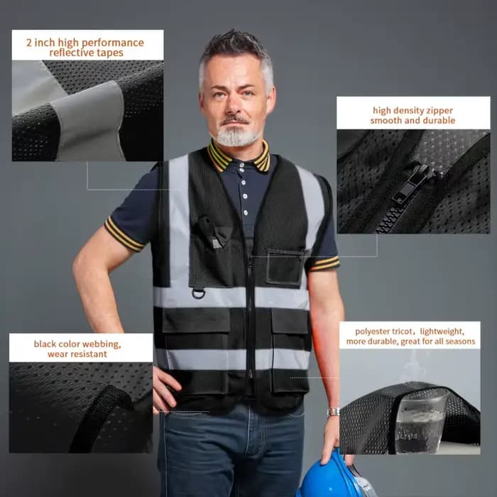 Blouson de sécurité structurels ent pour homme, haute visibilité