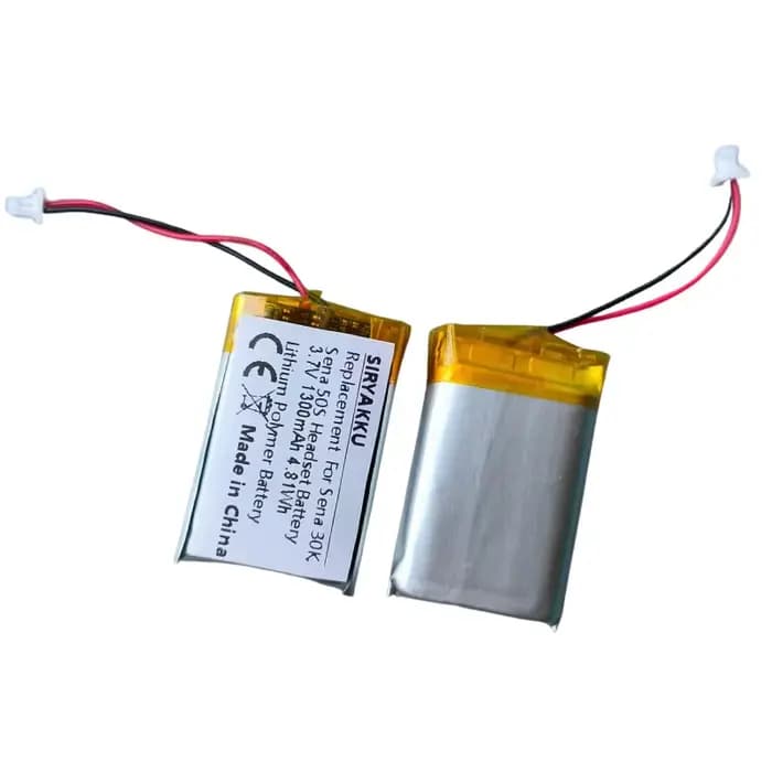 Batterie Rechargeable 3.7V 1300mAh pour casque Bluetooth de moto Sena 30K