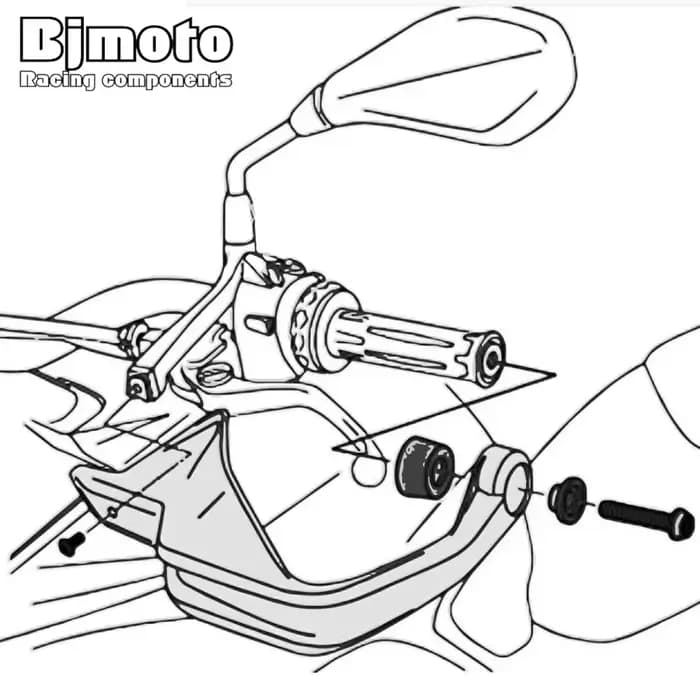 Protège-mains de moto pour BMW R Nine T
