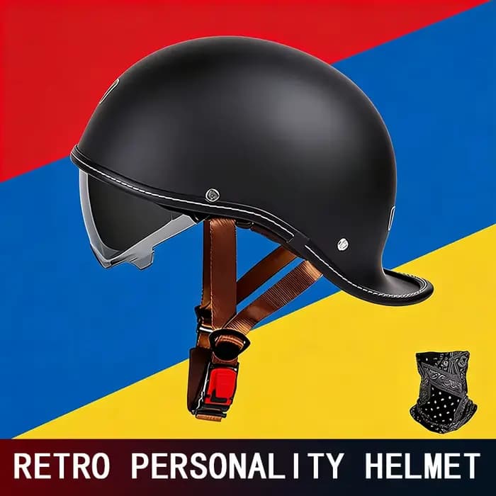 Casque de moto rétro pour femme