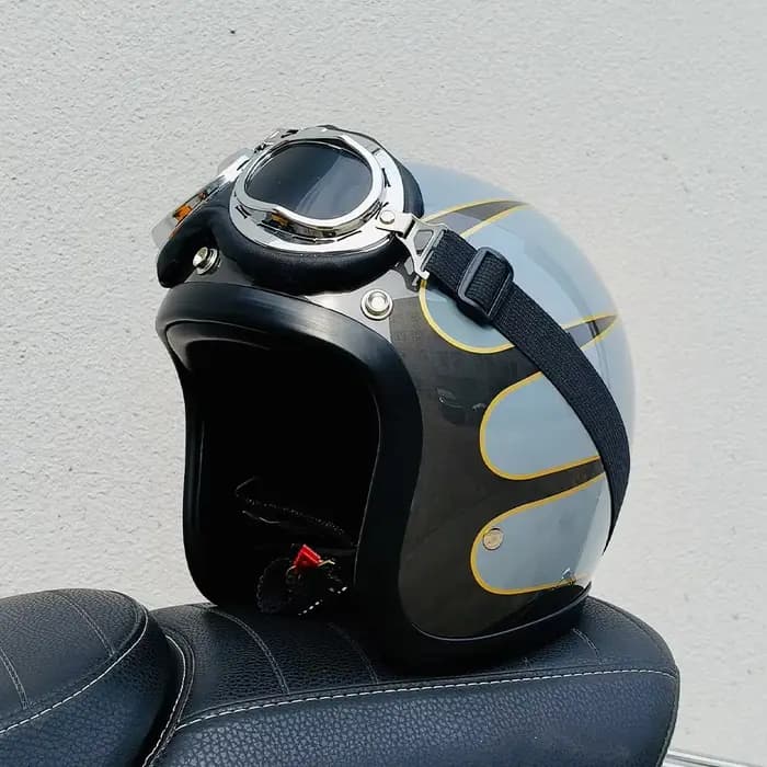 Casque de moto rétro TT&COCASCOS Cafe Racer 500TX