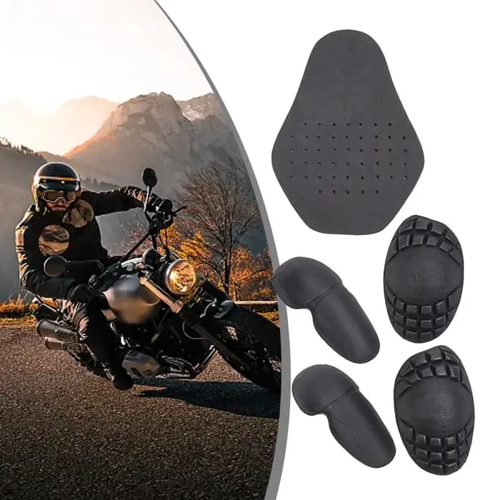 5X moto vélo équitation veste dos coude épaule armure insérer dos protecteur genou