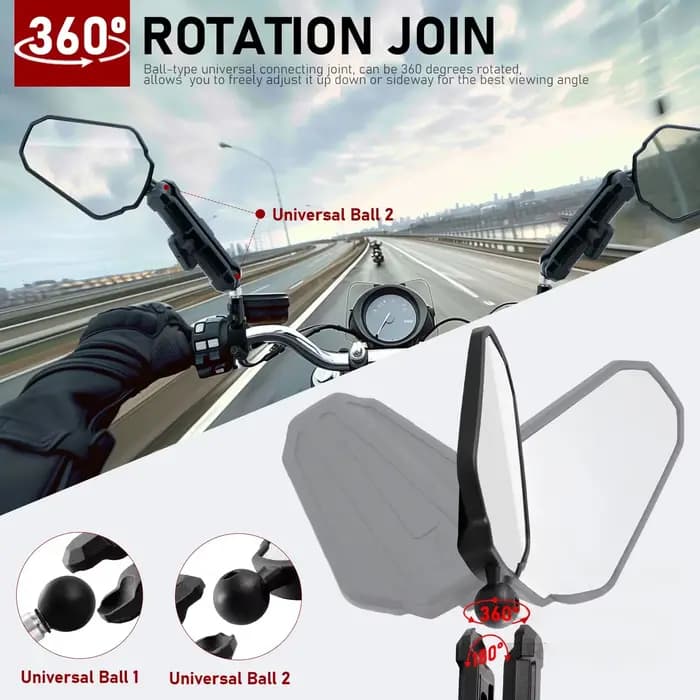 Rétroviseurs de moto universels