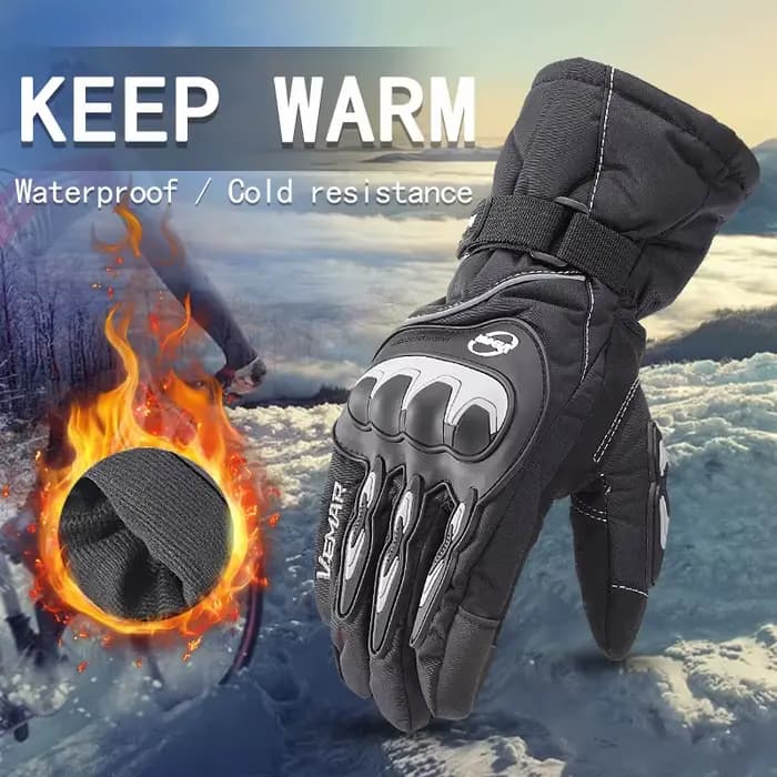 Vemar – gants de moto chauds et épais