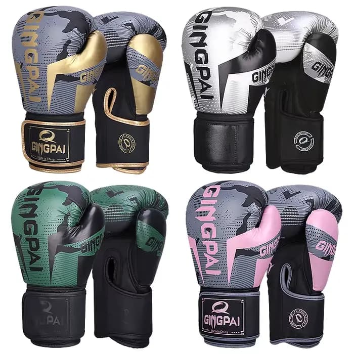 Gants De Kick Boxing pour hommes et femmes, PU karaté Muay Thai Guantes De Boxeo, combat gratuit MMA Sanda, équipement d'entraînement pour adultes et enfants
