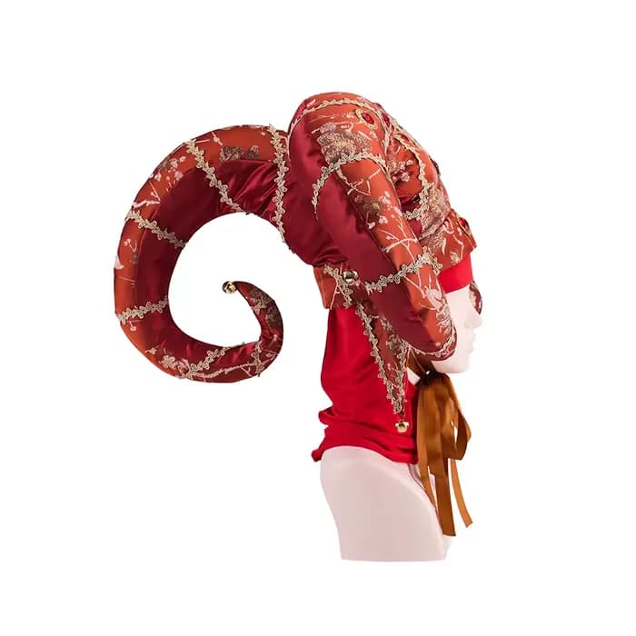 Chapeau de Clown du Barrage de Venise, Grand Chapeau Jacquard Fait à la Main, Accessoires d'Halloween
