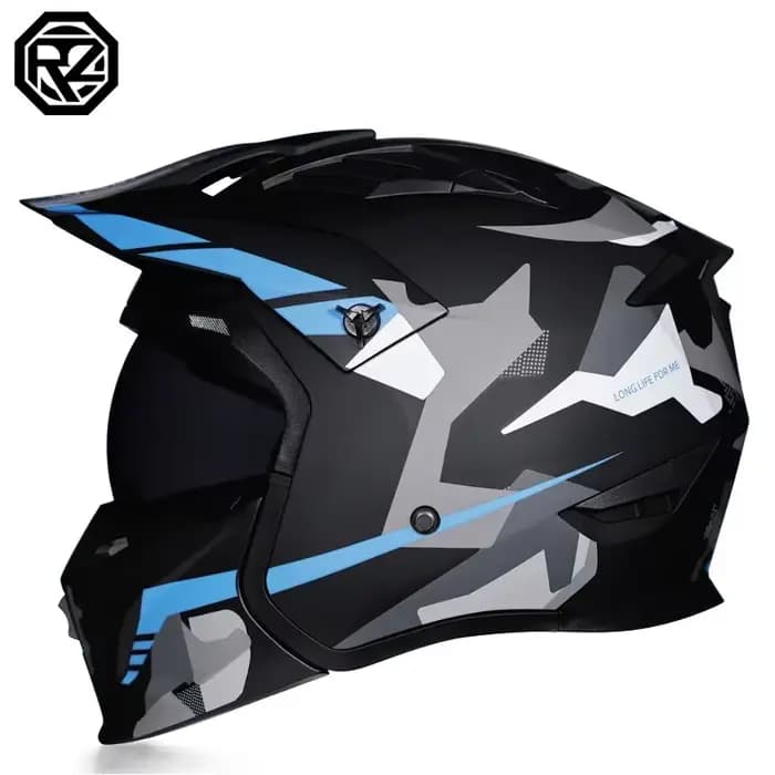 Orz casque rétro quatre saisons noir guerrier combinaison