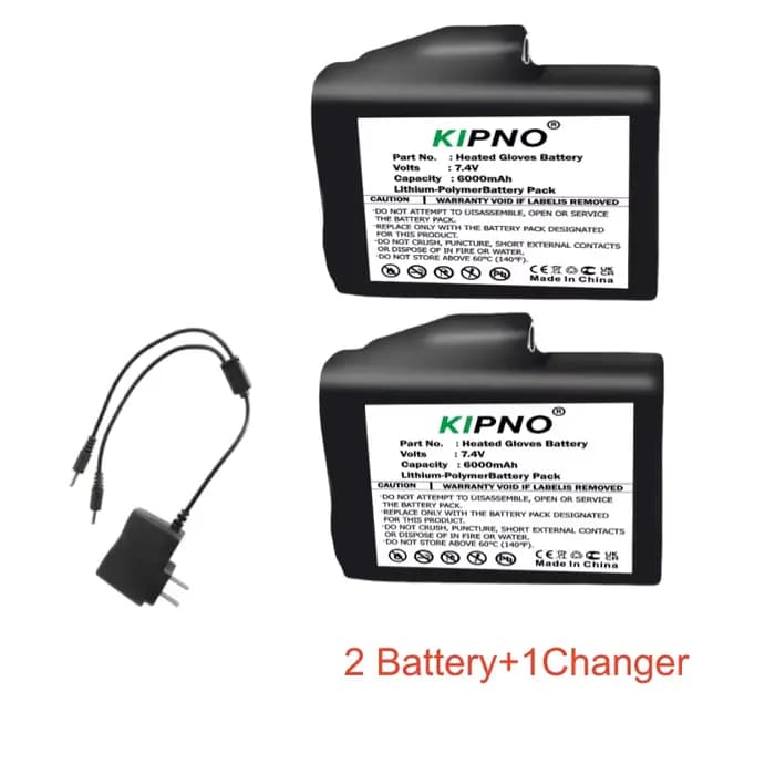Batterie de gants chauffants 7.4V 6000mah