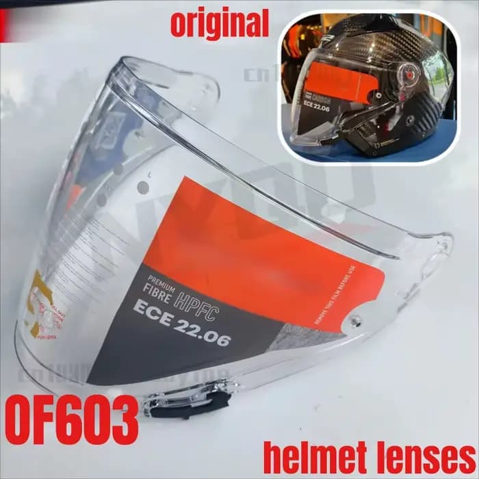 Lentilles transparentes noires pour casque LS2 OF603 INFINITY II