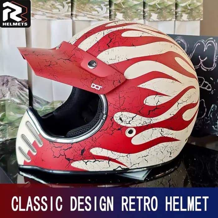 Casque de moto, casque cross-country