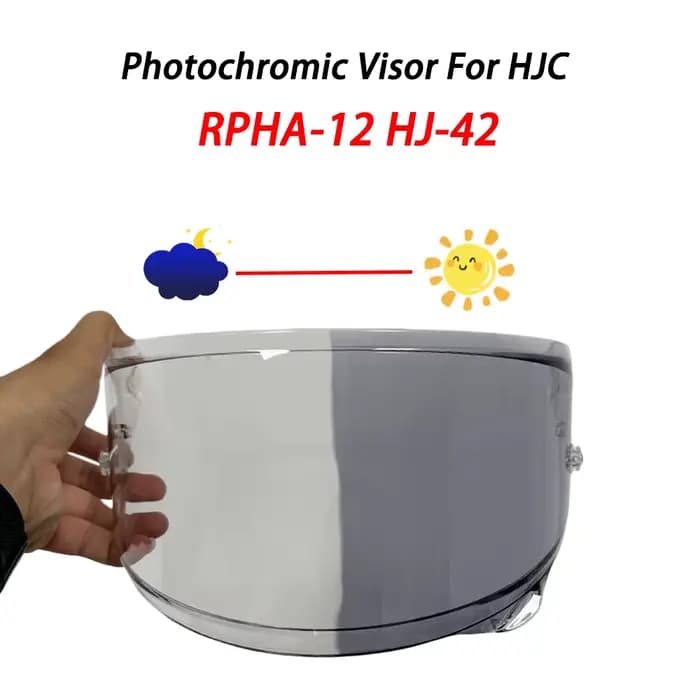 Visière de casque photochromique pour HJC RPHA 12 RPHA-12 HJ-42