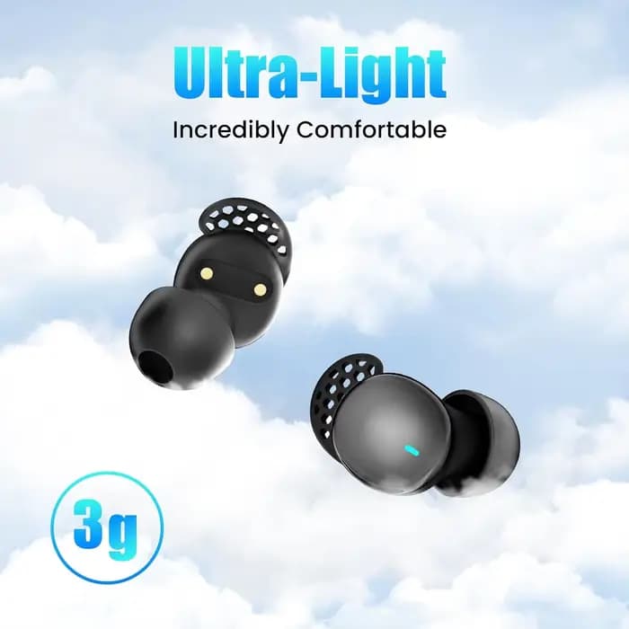 Écouteurs sans fil, oreillettes de sommeil pour dormeurs latéraux, confortables, blocage du bruit, musique, sommeil, double Mode