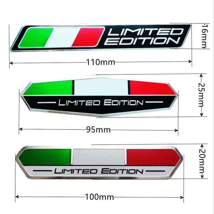 Autocollants décoratifs en aluminium pour moto