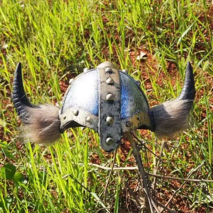 Casques guerrier barbares médiévaux avec corne Vikinges chapeau à cornes Halloween Costme