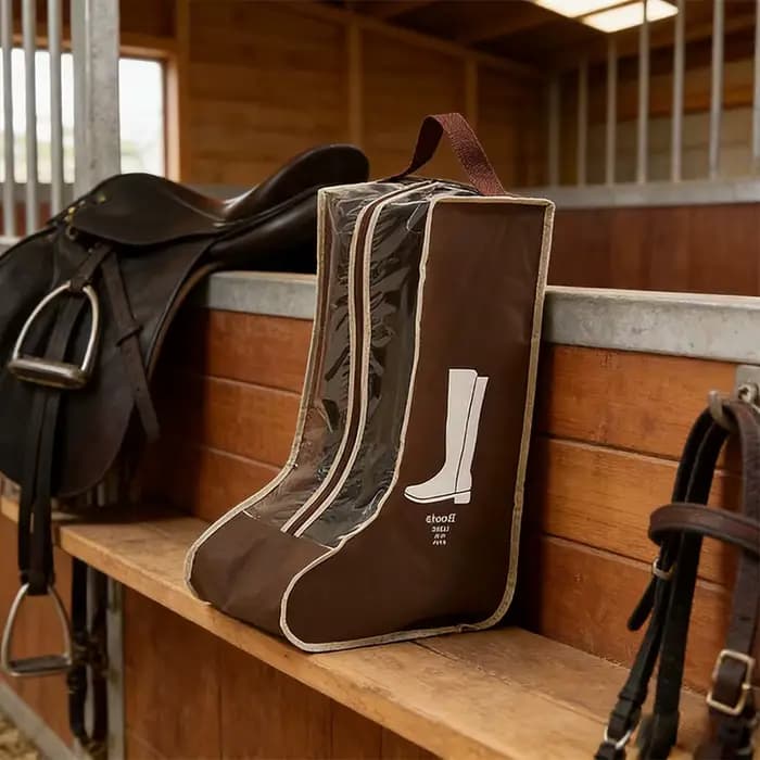 Sac de transport pour bottes d'équitation en tissu non tissé PVC