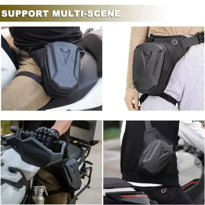 Sacoche de cuisse imperméable pour moto
