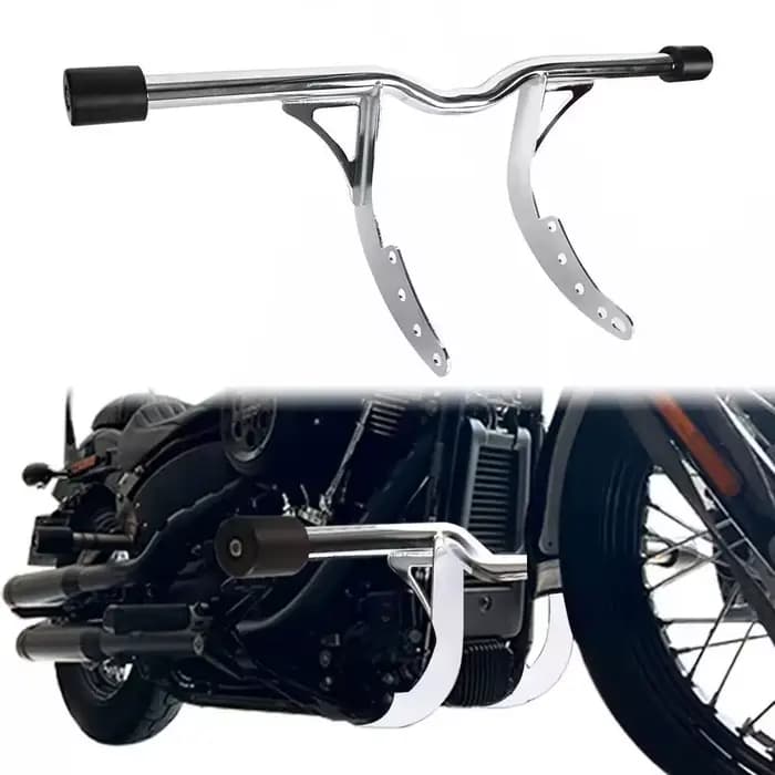 Pour harley-davidson Softail Low Rider S Fat Boy Breakout Street Bob Fat Bob Middle 1 rangement pare-chocs de protection barre Anti-chute