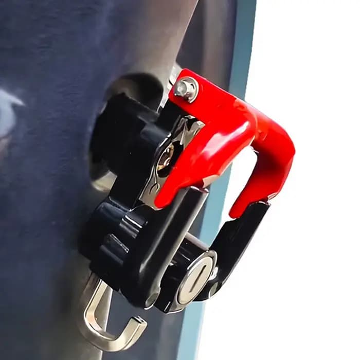 Accessoire essentiel pour moto/vélo : serrure antivol pour casque avec 2 clés