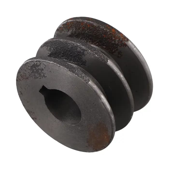 Poulie de courroie trapézoïdale de type A à double gorge en fonte, accessoire pour moteurs, conçue pour les courroies de type A et courroies de distribution dans les outils électriques