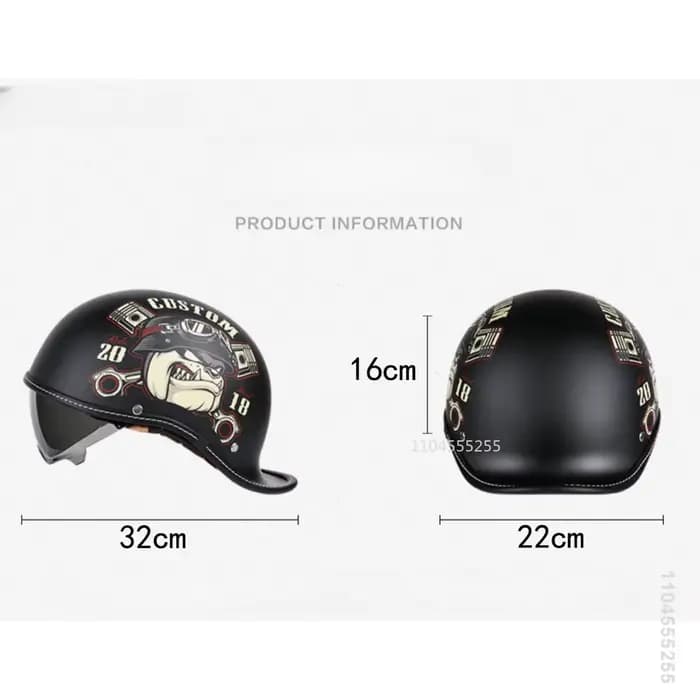 Casque De Moto rétro Casco