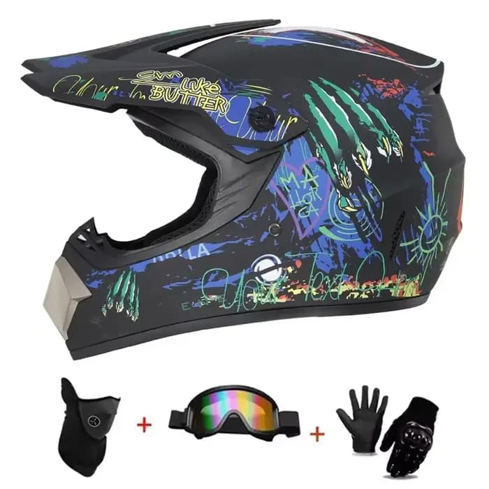 Casque de moto pour jeunes enfants hors route Capacete Dirt Bike descente ATV DH Go-kart Cross DOT approbation VTT
