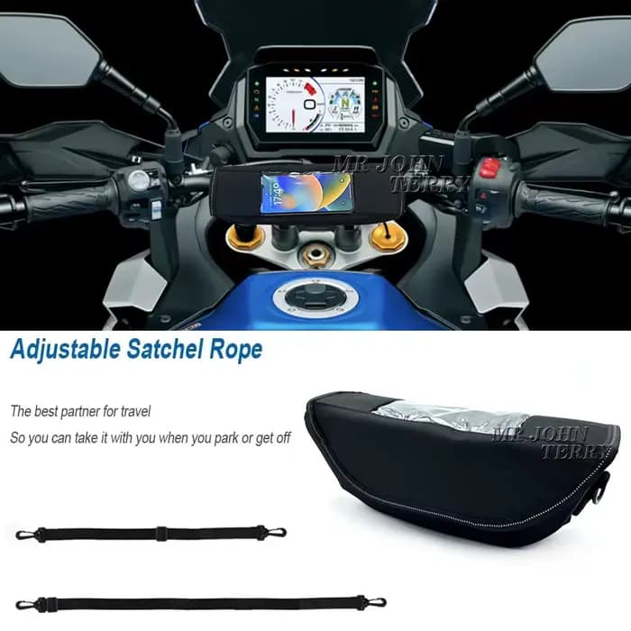 Sac de rangement pour guidon de moto