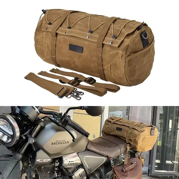 Sacoche de selle arrière de moto vintage