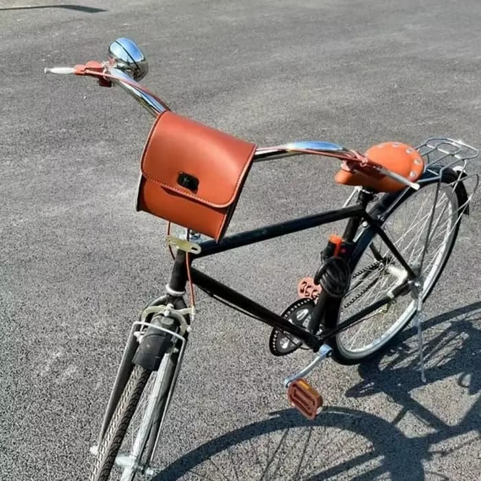 Mode VTT sac Vintage grande capacité moto Scooter électrique sac Durable étanche vélo avant sac