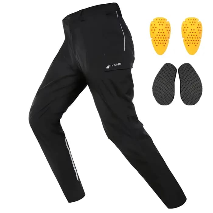 Vestes de moto noires imperméables pour hommes