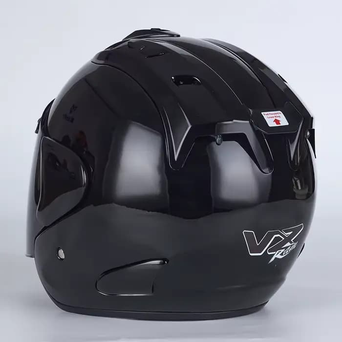 VZ Ram noir brillant demi Casque visage ouvert Moto