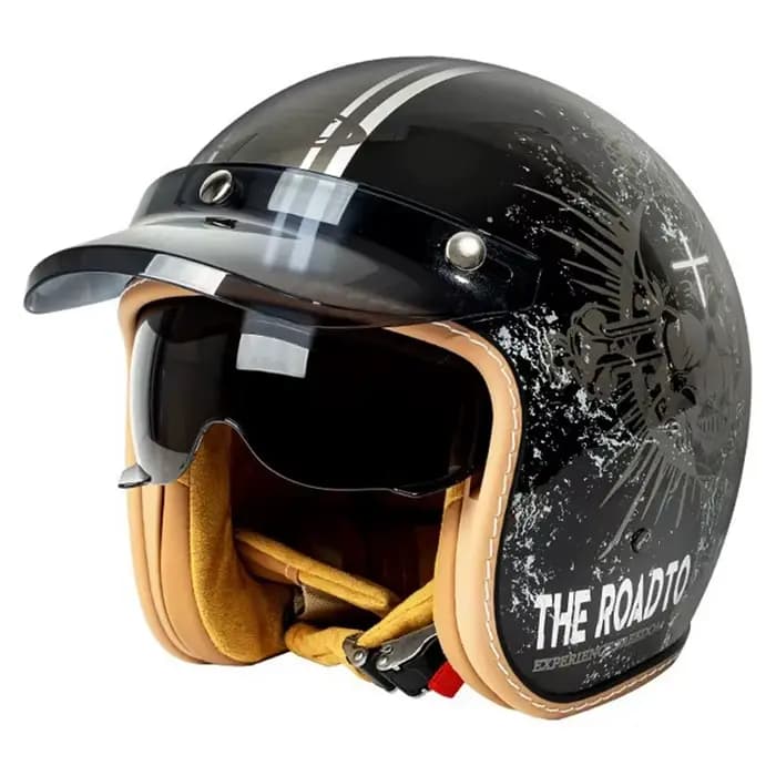 Hommes femmes Jet casque De Moto DOT approuvé