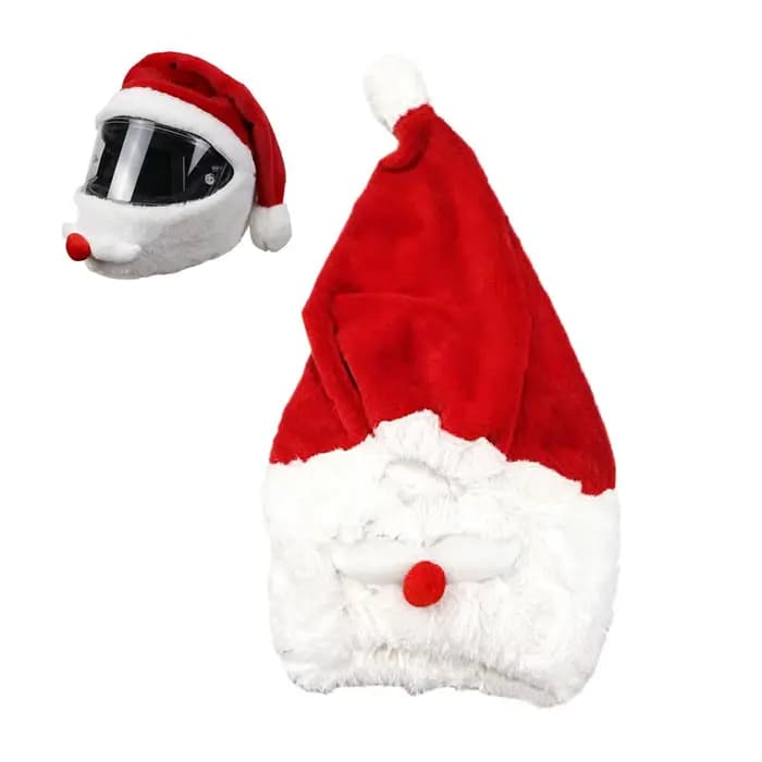 Housse de casque de moto de noël