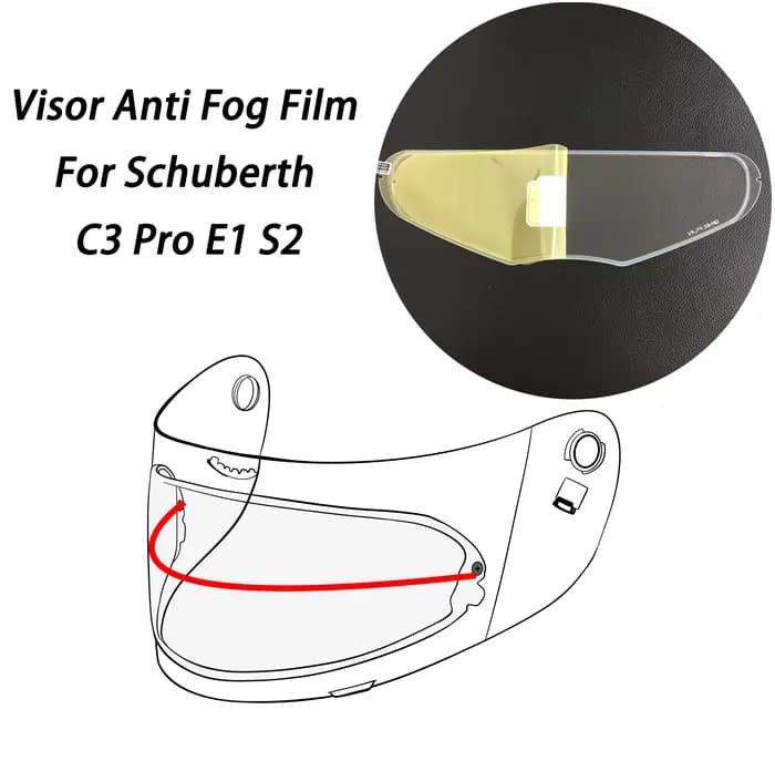 Film Anti-buée pour casque Schuberth C3 Pro E1 S2