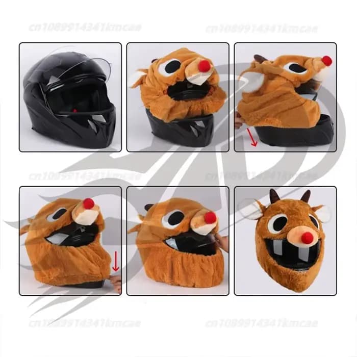 Housse universelle de casque de noël pour moto