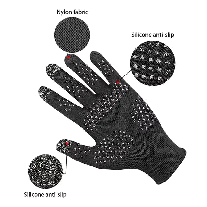 Gants antidérapants imperméables pour écran tactile