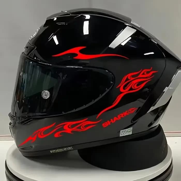 Autocollants pour casque de moto 8 en 1