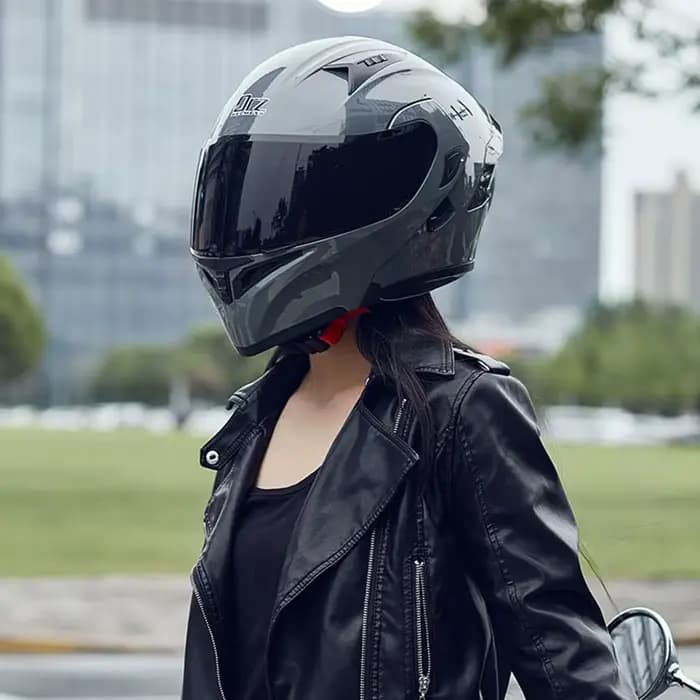 Casques de moto modulaire à double visière