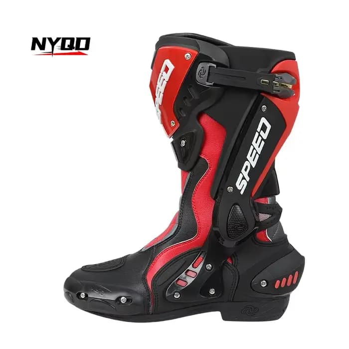 Bottes de moto montantes pour hommes