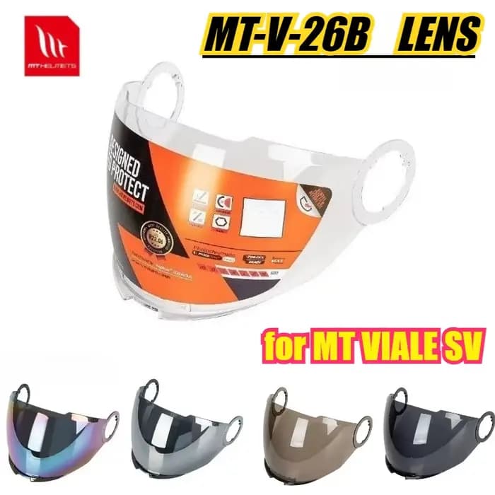 Visière de casque MT-V-26B pour MT VIALE SV