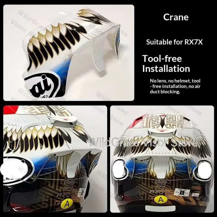 Nouvelle garniture décorative 2025 pour casque ARAI GP3 NAKAGAMI RX7X RX7V RX7 GP