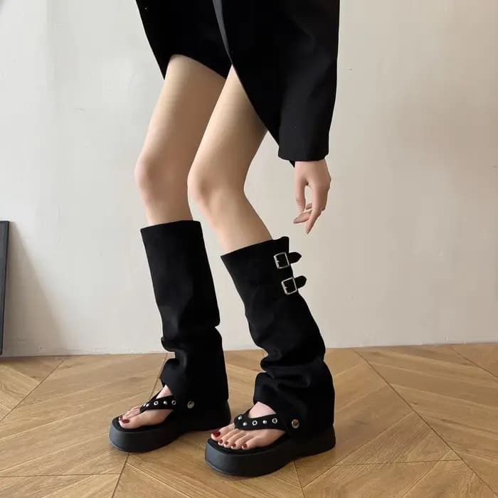 Bottes de pantalon rétro deux pièces