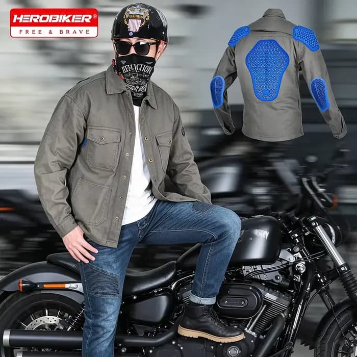 Veste de moto rétro pour homme