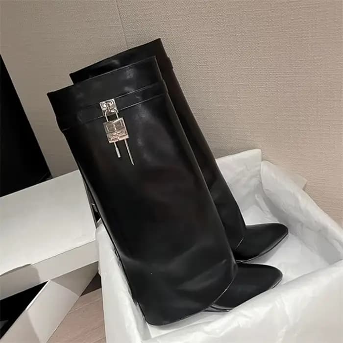 Bottes de motard Sexy au dessus du genou pour femmes